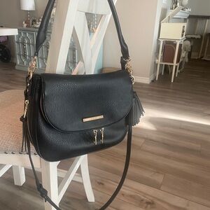 Black Leather Shoulder Bag